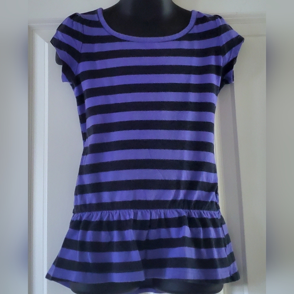 2/$10 - Girl's Drop Waist Striped Tunic